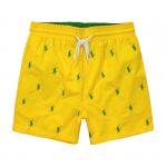 2013 shorts de plage polo ralph lauren hommes tentation polo pony yellow green